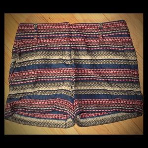 Loft Navy, Pink, and Gray Shorts